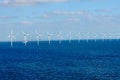 Offshore wind farm in Baltic Sea Royalty Free Stock Photo