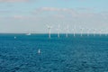 Offshore wind farm in Baltic Sea Royalty Free Stock Photo