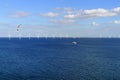 Offshore wind farm in Baltic Sea Royalty Free Stock Photo