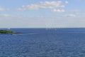 Offshore wind farm in Baltic Sea Royalty Free Stock Photo