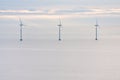 Offshore wind farm early morning Royalty Free Stock Photo