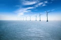 Offshore wind farm Royalty Free Stock Photo