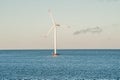 Offshore wind turbine generating electricity