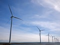 Offshore wind turbines Royalty Free Stock Photo