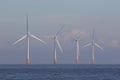 Offshore wind turbines. Green energy