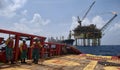 Offshore worker at south angsi lifting operation