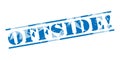 Offside blue stamp Royalty Free Stock Photo
