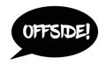 Offside stamp on white Royalty Free Stock Photo