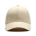 OffWhite Baseball Cap with Embroidered Design Royalty Free Stock Photo