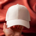 OffWhite Baseball Cap Embroidered Design Fashion Accessory Royalty Free Stock Photo