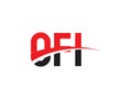 OFI Letter Initial Logo Design Vector Illustration Royalty Free Stock Photo