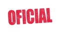 Oficial red ink stamp Royalty Free Stock Photo
