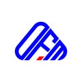 OFM letter logo creative design with vector graphic, OFM Royalty Free Stock Photo