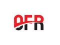 OFR Letter Initial Logo Design Vector Illustration Royalty Free Stock Photo
