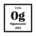 Oganesson chemical element icon