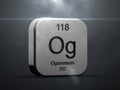 Oganesson element from the periodic table