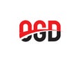 OGD Letter Initial Logo Design Vector Illustration