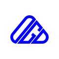 OGD letter logo creative design with vector graphic, OGD