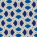 Ogee drop ornament. Maroccan scales mosaic tiles. Scallop motif. Oriental traditional pattern. Arabesque wallpaper Royalty Free Stock Photo