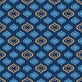 Ogee retro style seamless pattern