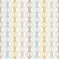 Ogee seamless vector curved pattern, abstract geometric background