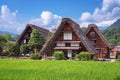 Ogimachi, Shirakawa, Japan with the Thatchroof Farmhouses