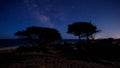 Ogliastra, sardinia, italy, europe, starry night Royalty Free Stock Photo