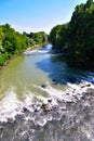 The oglio river seen