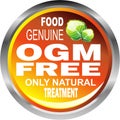 OGM free food emblem Royalty Free Stock Photo