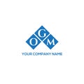 OGM letter logo design on WHITE background. OGM creative initials letter logo concept. OGM letter design.OGM letter logo design on Royalty Free Stock Photo