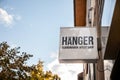 ogo of Hanger on their main store in Szeged.