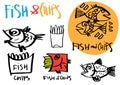 Ogo and stickers for FISH and CHIPS