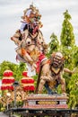 Ogoh-Ogoh, demon statue made for Ngrupuk parade conducted on the eve of Nyepi day. Royalty Free Stock Photo