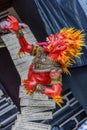 Ogoh-Ogoh, demon statue made for Ngrupuk parade conducted on the eve of Nyepi day. Close-up Royalty Free Stock Photo