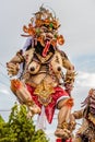 Ogoh-Ogoh, demon statue made for Ngrupuk parade conducted on the eve of Nyepi day. Close-up