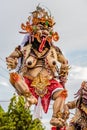 Ogoh-Ogoh, demon statue made for Ngrupuk parade conducted on the eve of Nyepi day. Close-up Royalty Free Stock Photo