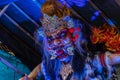 Ogoh-Ogoh, demon statue made for Ngrupuk parade conducted on the eve of Nyepi day. Close-up Royalty Free Stock Photo
