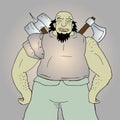 Ogre warrior Royalty Free Stock Photo