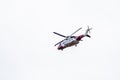 Ogwen Glen , Wales - April 29 2018 : British HM Coastguard helicopter Sikorsky S-92 operated by Bristow Helicopters