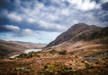 Ogwen Valley mountain landscape, Snowdonia National Park, Eryri, Wales Royalty Free Stock Photo