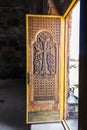 Ohanavan, Armenia, 15th September 2017: Ornamental door to the o