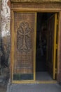 Ohanavan, Armenia, 15th September 2017: Ornamental door to the o