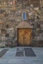 Ohanavan, Armenia, 15th September 2017: Ornamental door to the o