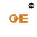 OHE Logo Letter Monogram Design Royalty Free Stock Photo