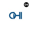 OHI Logo Letter Monogram Design Royalty Free Stock Photo
