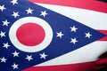 Ohio Flag state of flying in the wind Royalty Free Stock Photo