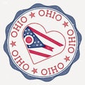 Ohio heart flag logo.
