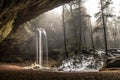 Ohio Hocking Hills Spring Waterfall Landscape Royalty Free Stock Photo