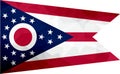 Ohio polygonal flag. Mosaic modern background. Geometric design Royalty Free Stock Photo