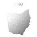 Ohio polygonal vector map.